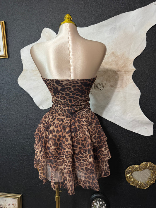 Jennifer Leopard Romper