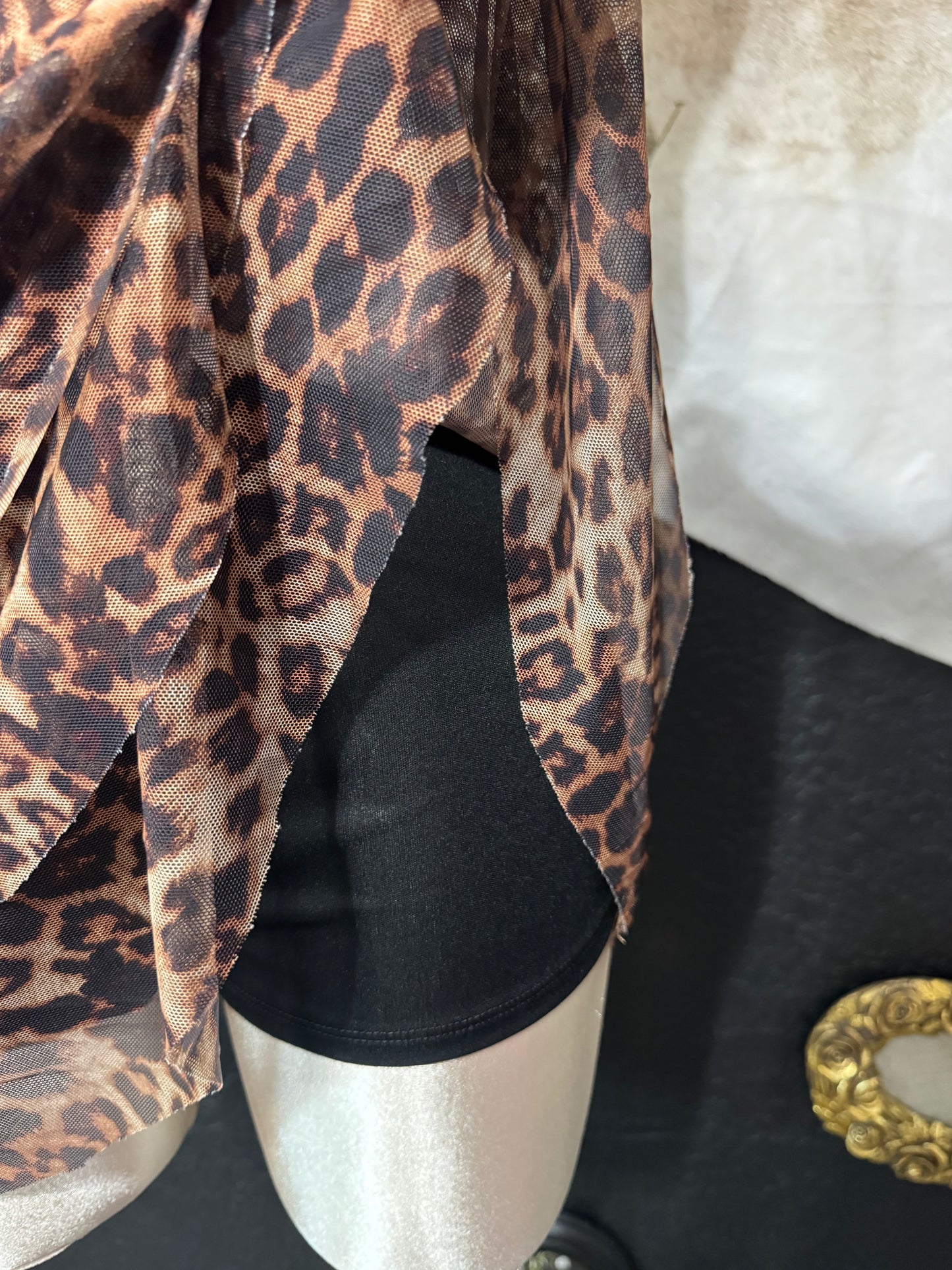 Jennifer Leopard Romper