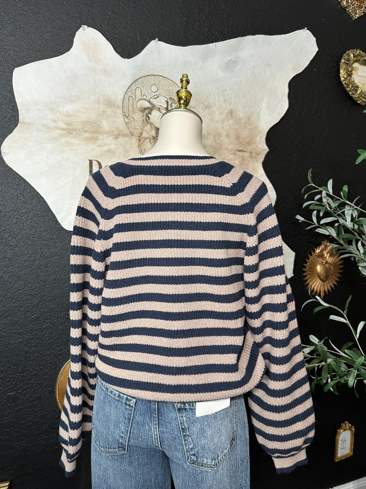 Elsie striped cardigan