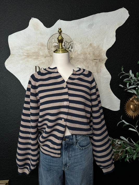 Elsie striped cardigan