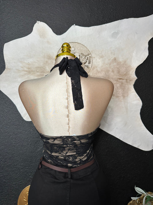Sage Lace Halter