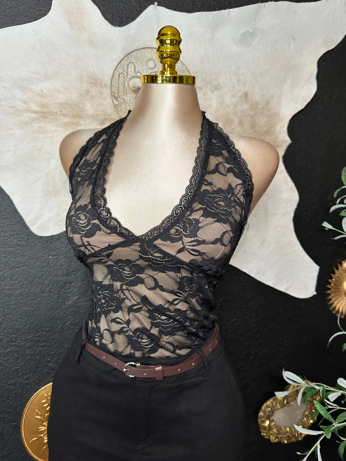 Sage Lace Halter