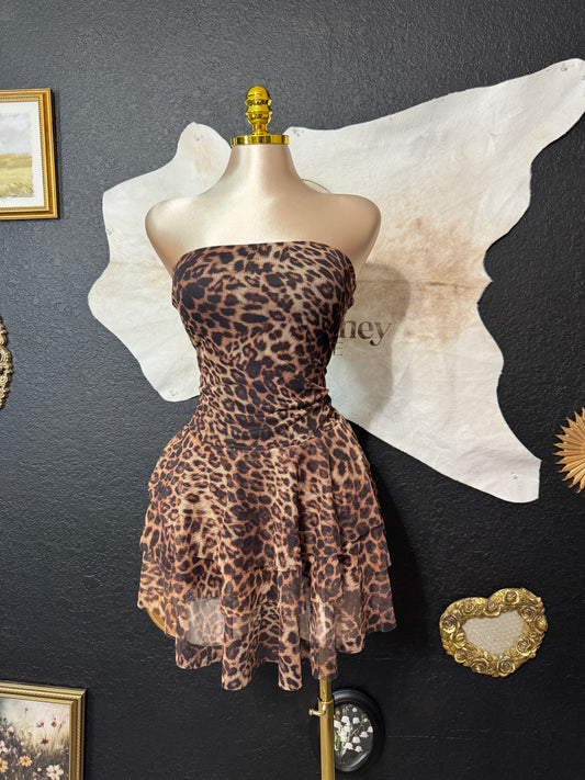 Jennifer Leopard Romper