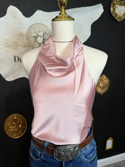 Ella Satin Halter Top
