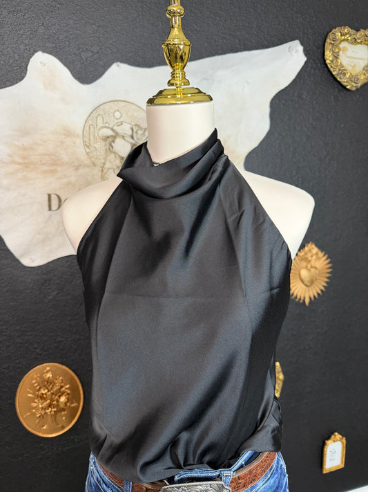 Ella Satin Halter Top